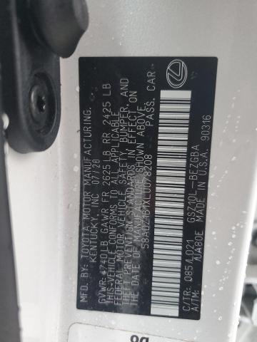 58ADZ1B1XLU078208 Lexus ES 350