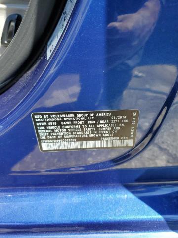 1VWBS7A36GC028699 Volkswagen PASSAT SE