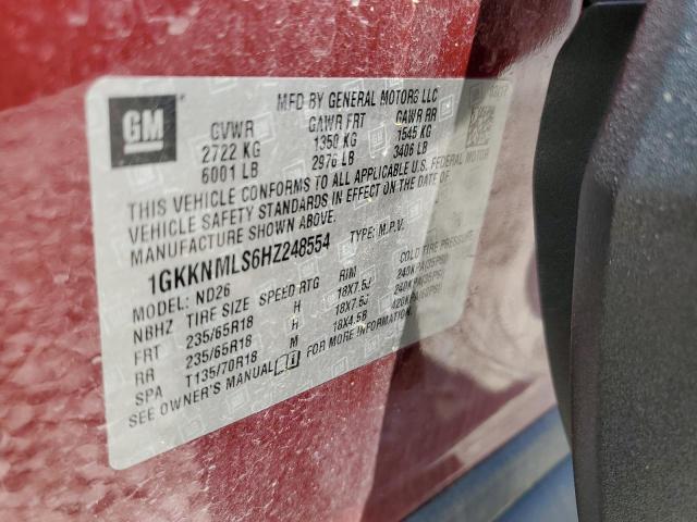 1GKKNMLS6HZ248554 GMC Acadia Slt-1