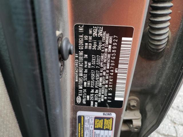 5XYKT4A79FG589927 KIA SORENTO LX