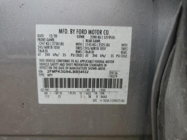 2FMPK3G94LBB54532 Ford EDGE SE