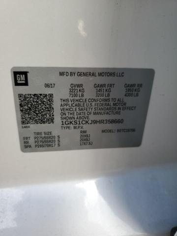 1GKS1CKJ9HR358660 GMC YUKON DENALI