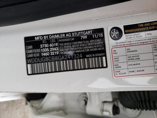 WDDUG8CB8GA241324 Mercedes-Benz S 550