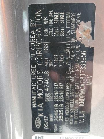 KNDPMCAC8J7333956 KIA Sportage Lx