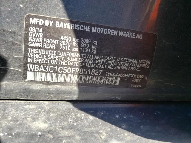 WBA3C1C50FP851827 BMW 328 I Sulev