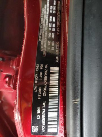 ZARFANBN7K7600432 Alfa Romeo GIULIA TI