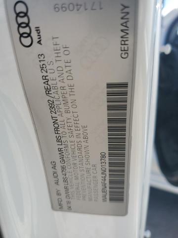 WAUENAF44JN013780 Audi A4 Premium Plus