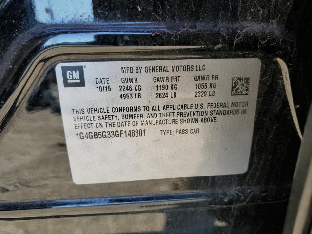 1G4GB5G33GF148801 Buick Lacrosse