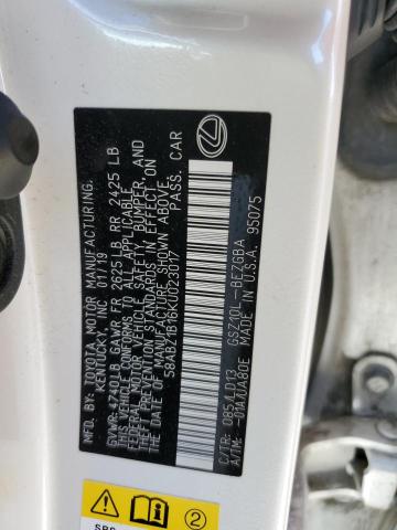 58ABZ1B16KU023017 Lexus ES 350