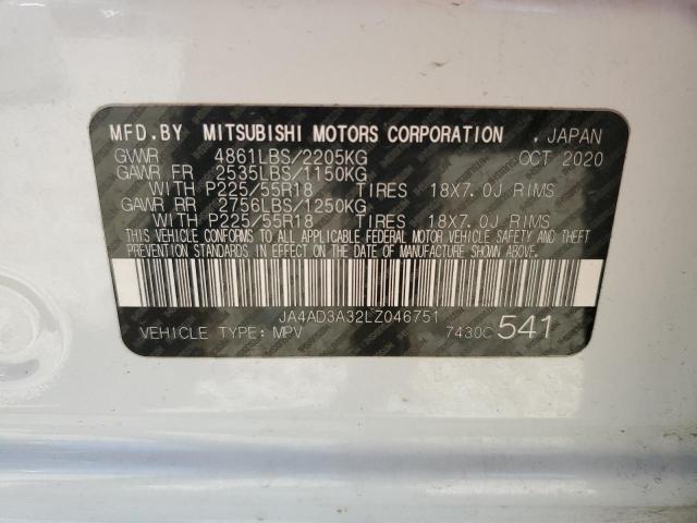 JA4AD3A32LZ046751 Mitsubishi Outlander Se
