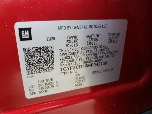 1GYFZCR40MF043130 Cadillac Xt4 Premium Luxury