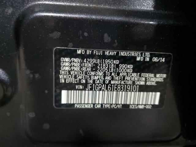 JF1GPAL61E8319101 Subaru Impreza Sport Premium
