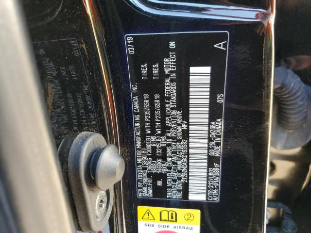 2T2BZMCA5KC193583 Lexus Rx 350 Base