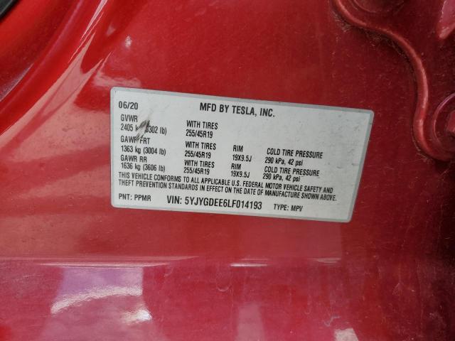 5YJYGDEE6LF014193 Tesla Model Y