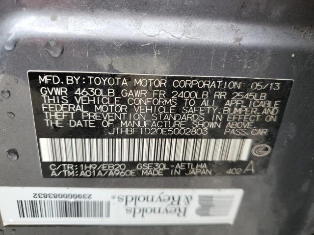 JTHBF1D20E5002803 Lexus IS 250