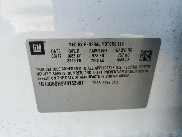 1G1JG6SH9H4153981 Chevrolet Sonic