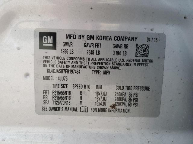 KL4CJASB7FB197464 Buick Encore
