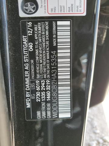 WDDUG8CB2HA315354 Mercedes-Benz S 550