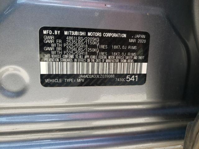 JA4AD2A33LZ039088 Mitsubishi Outlander Es