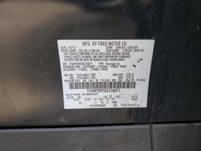 1FAHP2D95EG126071 Ford TAURUS SE