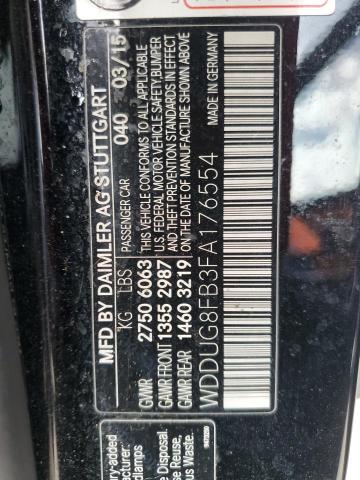 WDDUG8FB3FA176554 Mercedes-Benz S 550 4matic