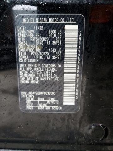JN8AY2BB4P9832605 Nissan Armada Sl