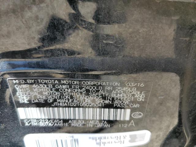 JTHBA1D21G5025041 Lexus IS 200T