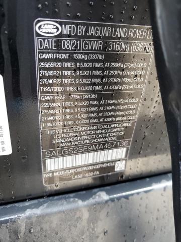 SALGS2SE9MA457136 Land Rover Range Rover Westminster Edition