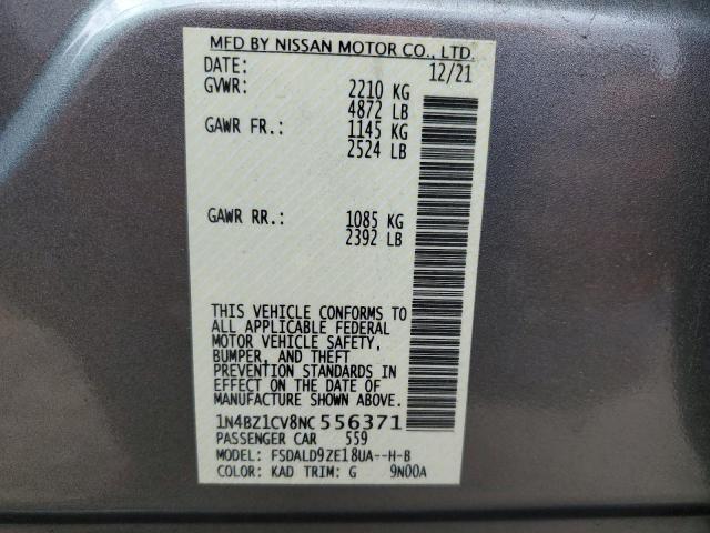 1N4BZ1CV8NC556371 Nissan Leaf Sv Plus