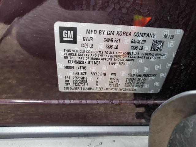 KL4MMGSLXLB111437 Buick Encore Gx Essence
