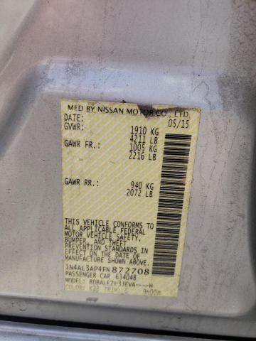 1N4AL3AP4FN872708 Nissan ALTIMA 2.5