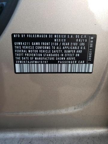 3VW2K7AJ6FM415197 Volkswagen JETTA BASE