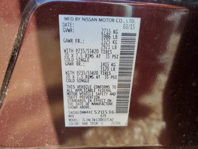 5N1AL0MM4FC520536 Infiniti QX60