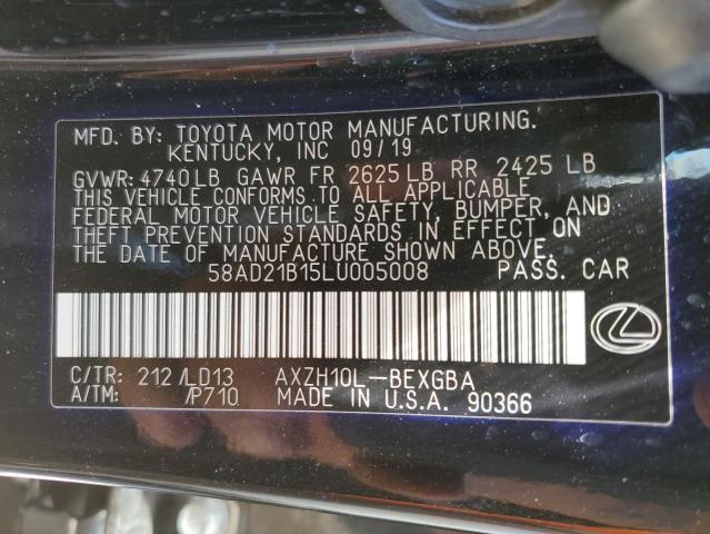 58AD21B15LU005008 Lexus ES 300H