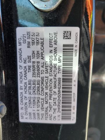 2HKRW2H50MH629669 Honda CR-V EX