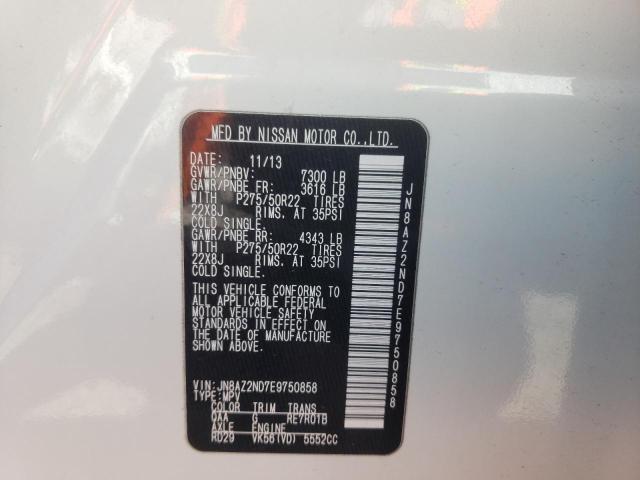 JN8AZ2ND7E9750858 Infiniti QX80