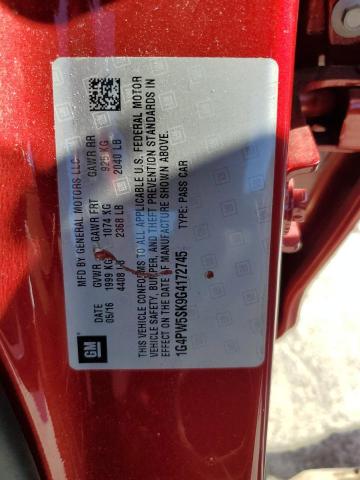 1G4PW5SK9G4172745 Buick Verano Sport Touring