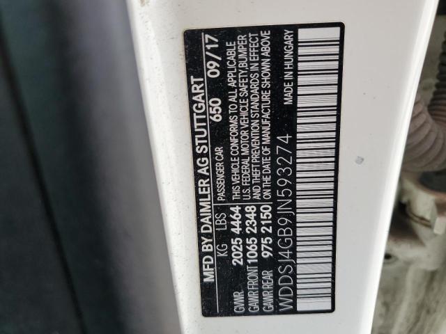 WDDSJ4GB9JN593274 Mercedes-Benz CLA 250 4MATIC