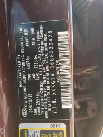 5XXGT4L36GG039428 KIA Optima Lx