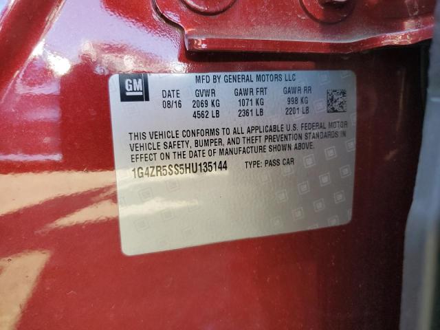 1G4ZR5SS5HU135144 Buick Lacrosse Premium