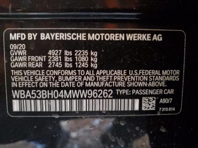 WBA53BH04MWW96262 BMW 530 I
