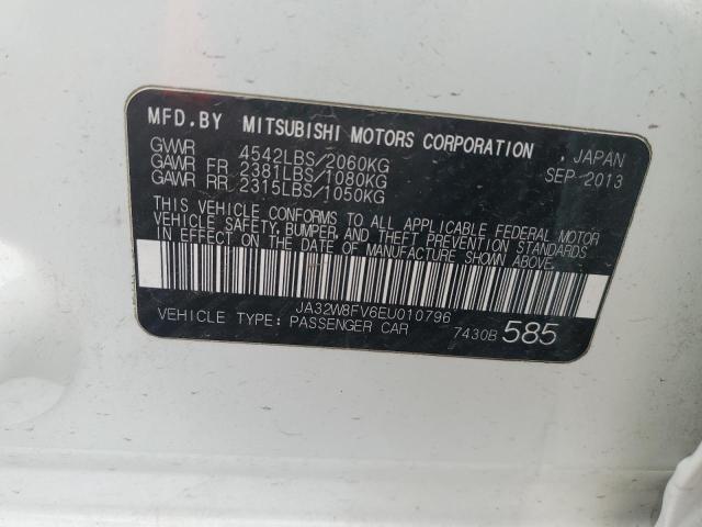 JA32W8FV6EU010796 Mitsubishi Lancer Evolution Gsr