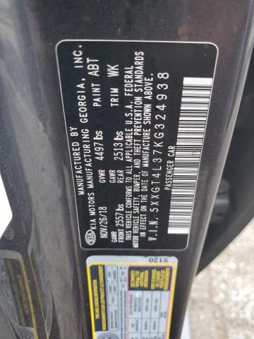 5XXGT4L37KG324938 KIA Optima Lx