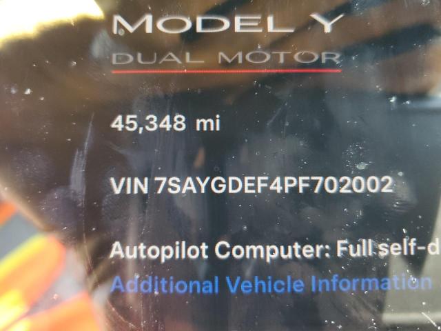 7SAYGDEF4PF702002 Tesla Model Y