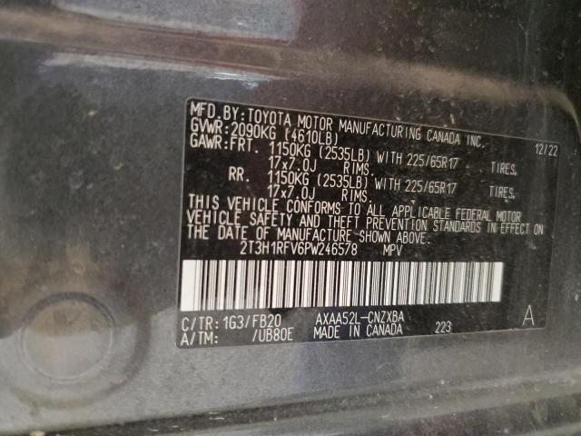 2T3H1RFV6PW246578 Toyota RAV4 LE