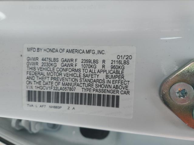 1HGCV1F32LA057807 Honda Accord Sport