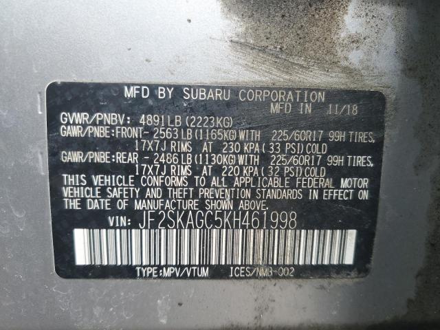 JF2SKAGC5KH461998 Subaru Forester Premium