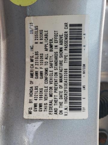 1HGCR2F50EA033066 Honda Accord Sport