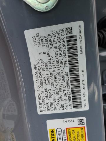 2HGFE2F52RH526487 Honda Civic Sport