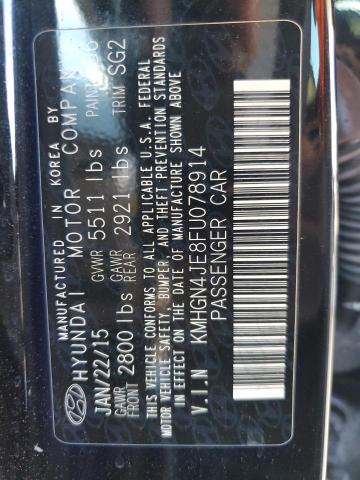 KMHGN4JE8FU078914 Hyundai Genesis 3.8l
